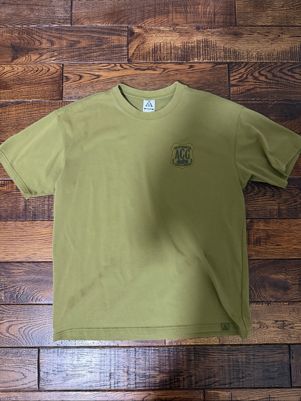Nike ACG Olive Green Short Sleeve Crew T-Shirt
